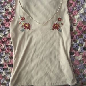 Y2K lowcut flower top